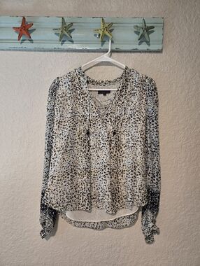Hale Bob Leopard Print Blouse